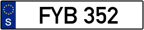 Trailer License Plate